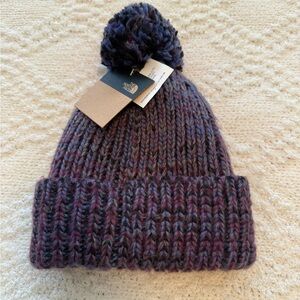 The North Face Kids' Multicolor Knit Beanie with Pom-Pom